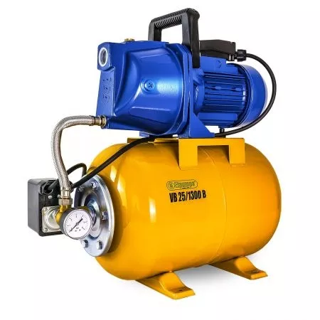 VB 25/1300 B Installation d'eau domestique, avec roue INOX, 1300 W, 5.400 l/h, 4,7 bar, 25 L