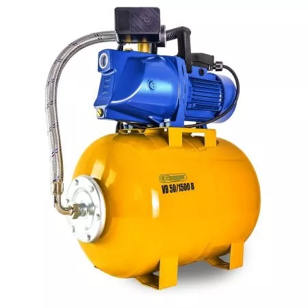 VB 50/1500 B Installation d'eau domestique, avec roue INOX, 1500 W, 6.300 l/h, 4,8 bar, 50 L