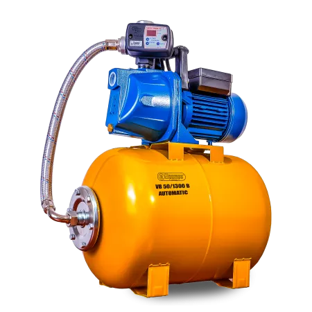 VB 50/1300 B Automatic Installation d'eau domestique, avec roue INOX, 1300 W, 5.400 l/h, 4,7 bar, 50 L