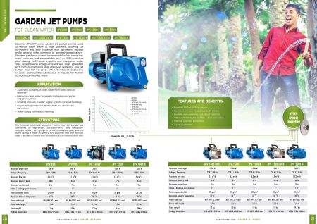 JPV 1500 Garden pump, 1500 W, 6.300 l/h, 4,8 bar